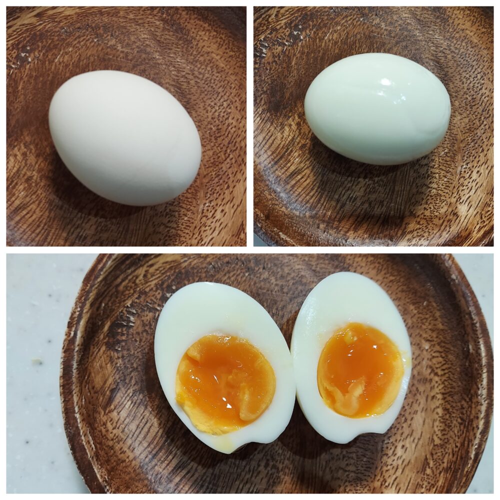 Family Martコクと旨みのたまご6個入りで作ったゆで卵