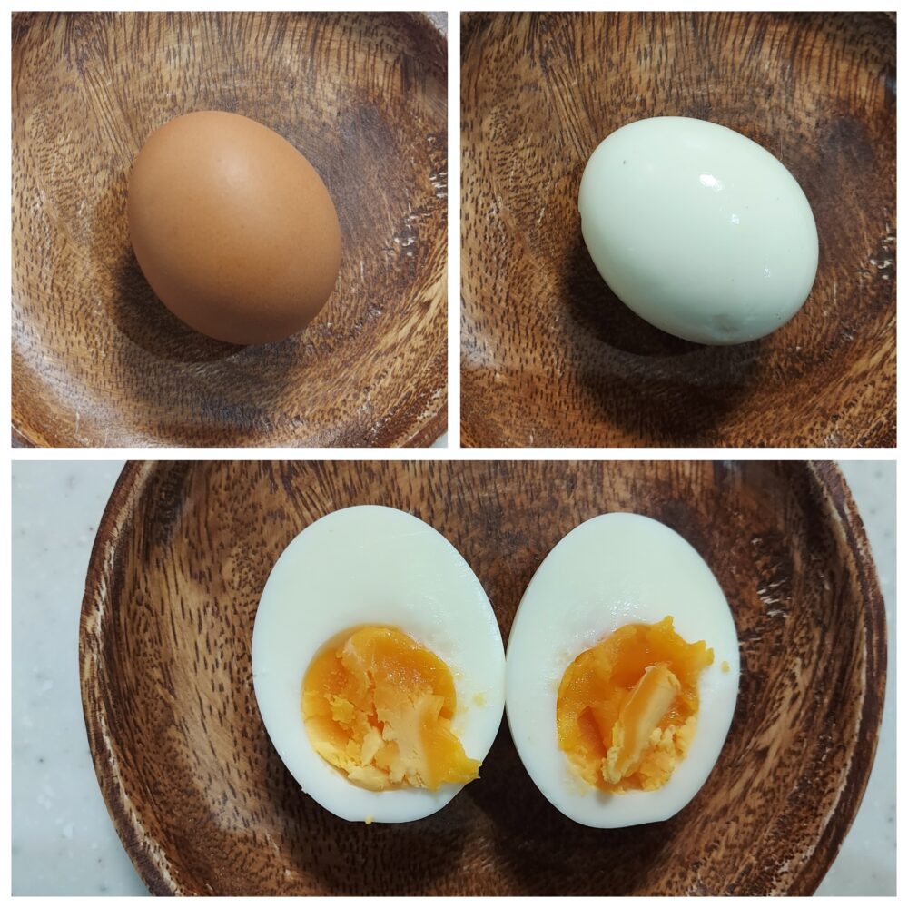 ふるさとの赤玉子で作ったゆで卵
