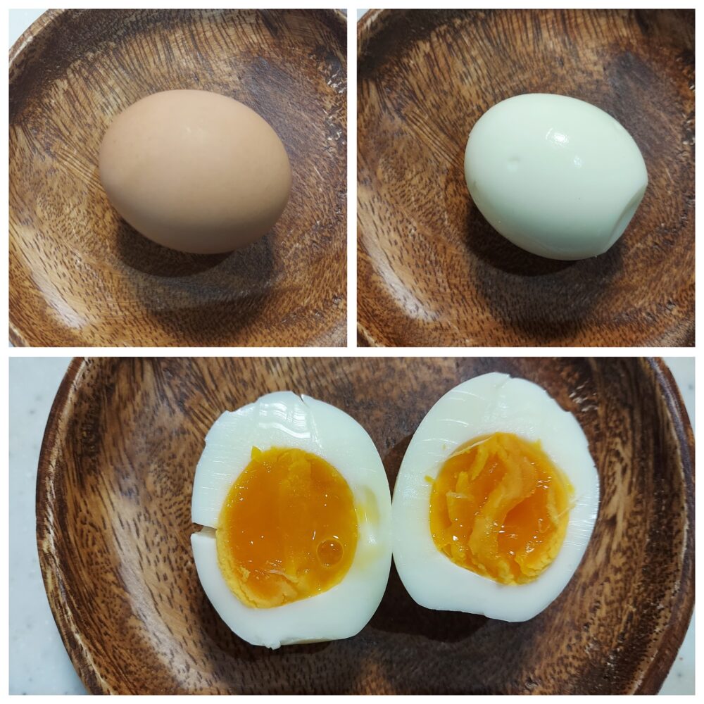 ひょごの赤たまごで作ったゆで卵