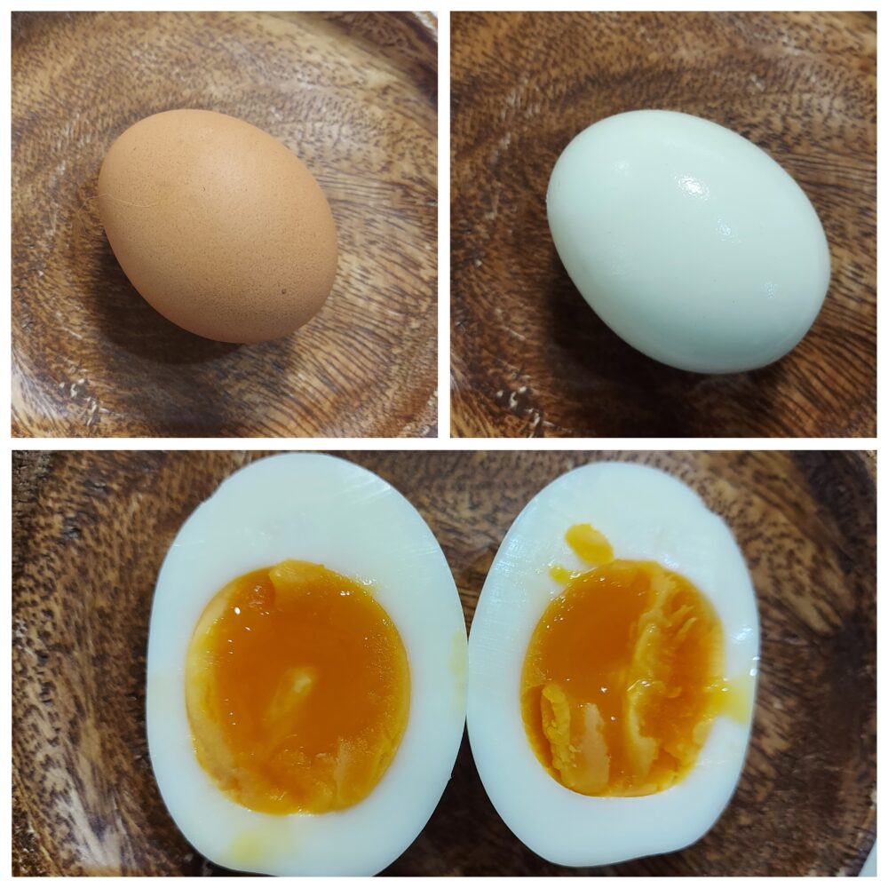 BIO-RALやさしい平飼いたまごで作ったゆで卵